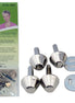 Clover Bag Feet - Glossy Nickel 1/2