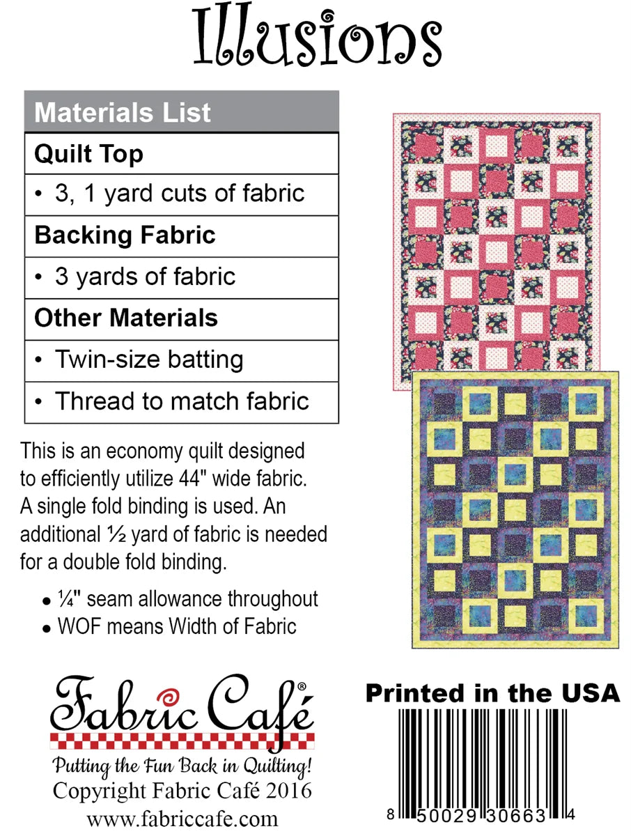 Fabric Cafe Illusions Pattern