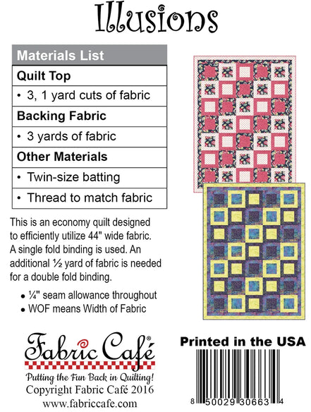 Fabric Cafe Illusions Pattern