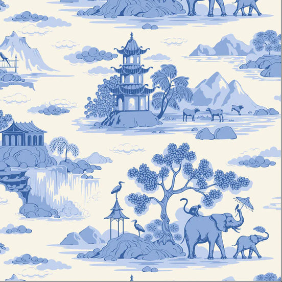 Tilda Something Blue Cottonview Cream
