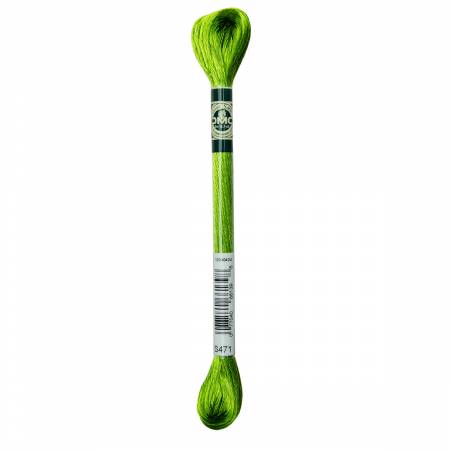 DMC Satin Floss #S471 Granny Smith Green Rayon