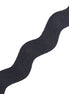 Ric Rac Charcoal 3/4" 100% Cotton