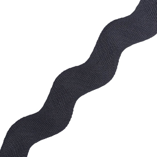 Ric Rac Charcoal 3/4" 100% Cotton