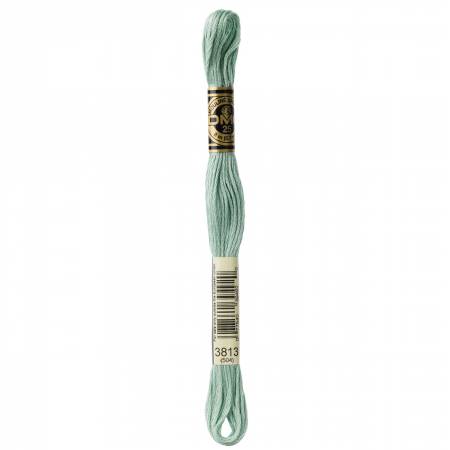 DMC Embroidery Floss 8.7yd #3813 LIGHT BLUE GREEN
