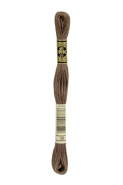 DMC Embroidery Floss 8.7yd #08 DARK DRIFTWOOD