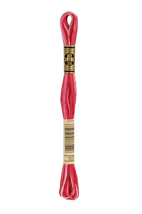 DMC Embroidery Floss 8.7yd #107 PASSION PINK OMBRE