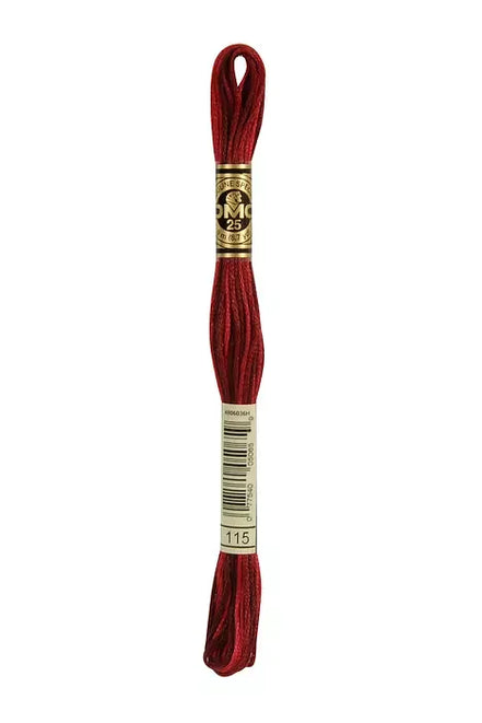 DMC Embroidery Floss 8.7yd #115 VARI GARNET