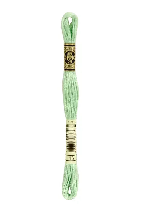 DMC Embroidery Floss 8.7yd #13 MEDIUM LT NILE GREEN