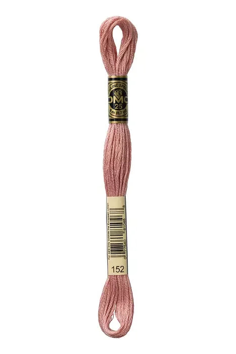 DMC Embroidery Floss 8.7yd #152 MED LIGHT SHELL PINK