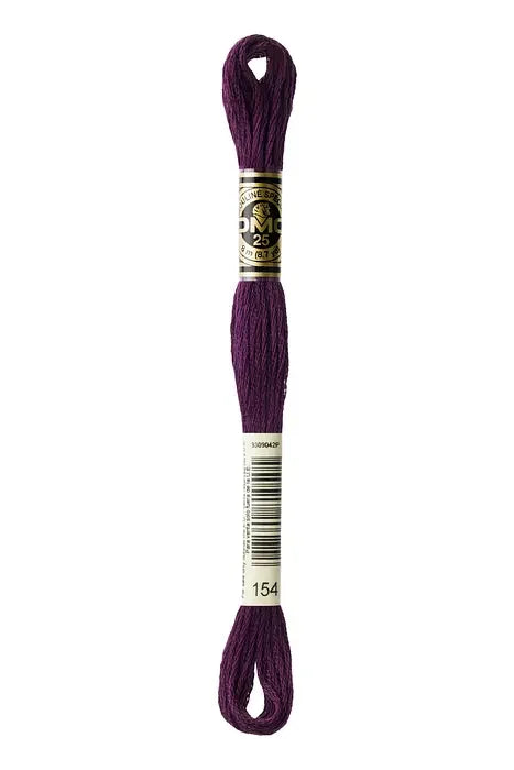 DMC Embroidery Floss 8.7yd #154 VERY DARK GRAPE