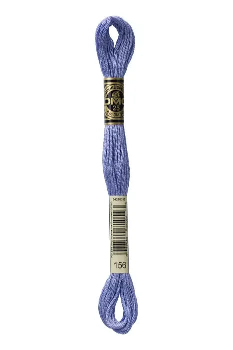 DMC Embroidery Floss 8.7yd #156 MED LIGHT BLUE VIOLET