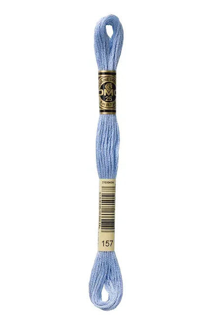 DMC Embroidery Floss 8.7yd #157 V LT CORNFLOWER BLUE