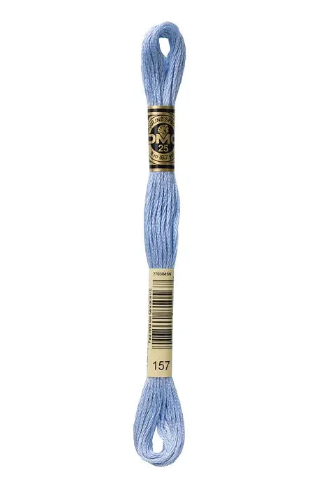 DMC Embroidery Floss 8.7yd #157 V LT CORNFLOWER BLUE