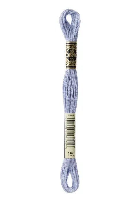 DMC Embroidery Floss 8.7yd #159 LIGHT GRAY BLUE