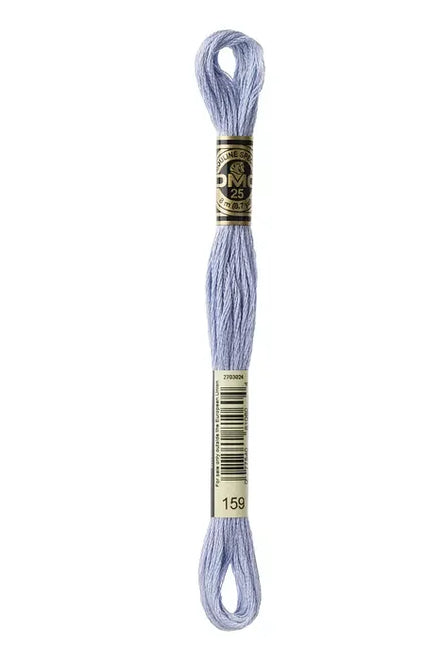 DMC Embroidery Floss 8.7yd #159 LIGHT GRAY BLUE