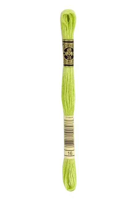 DMC Embroidery Floss 8.7yd #16 LIGHT CHARTREUSE
