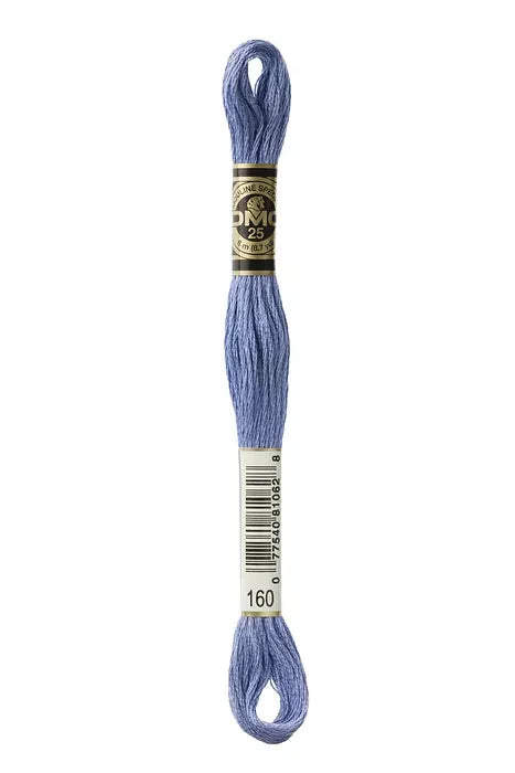 DMC Embroidery Floss 8.7yd #160 MEDIUM GRAY BLUE