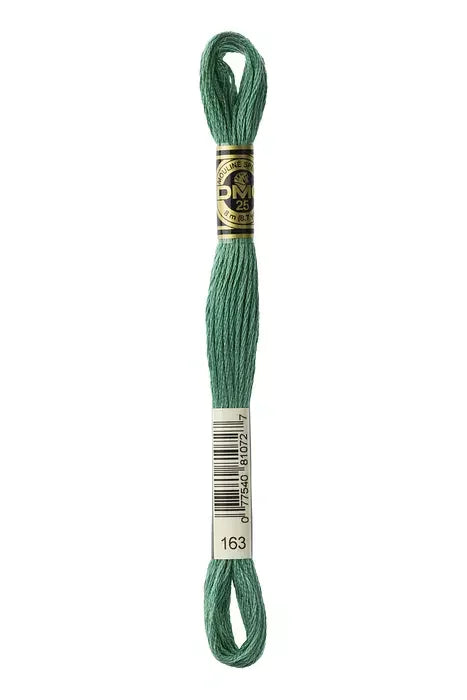 DMC Embroidery Floss 8.7yd #163 MEDIUM CELADON GREEN