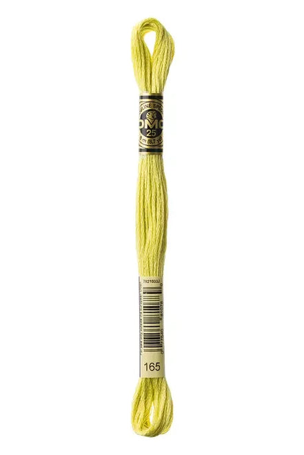 DMC Embroidery Floss 8.7yd #165 VERY LIGHT MOSS GREEN