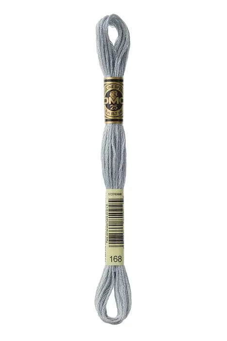 DMC Embroidery Floss 8.7yd #168 VERY LIGHT PEWTER