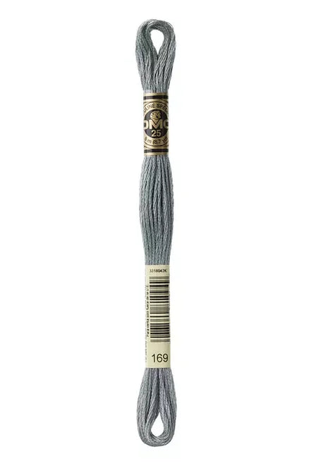 DMC Embroidery Floss 8.7yd #169 LIGHT PEWTER