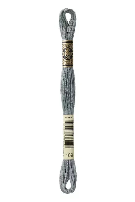 DMC Embroidery Floss 8.7yd #169 LIGHT PEWTER