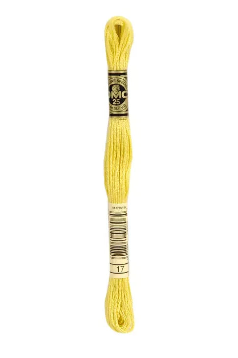 DMC Embroidery Floss 8.7yd #17 LIGHT YELLOW PLUM