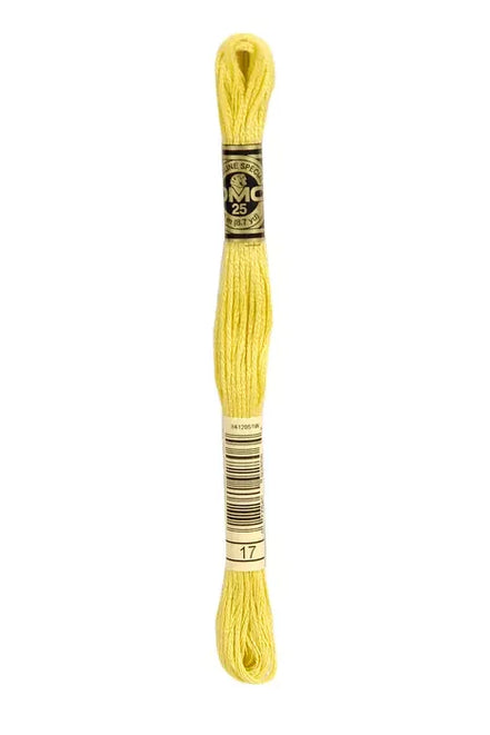 DMC Embroidery Floss 8.7yd #17 LIGHT YELLOW PLUM