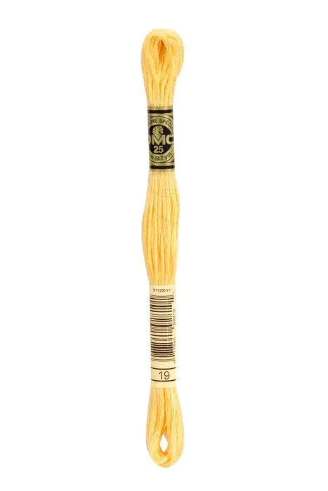 DMC Embroidery Floss 8.7yd #19 MEDIUM LT AUTUMN GOLD