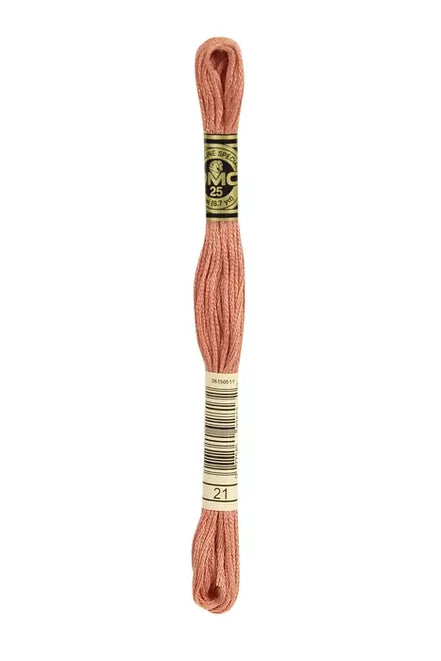 DMC Embroidery Floss 8.7yd #21 LIGHT ALIZARIN
