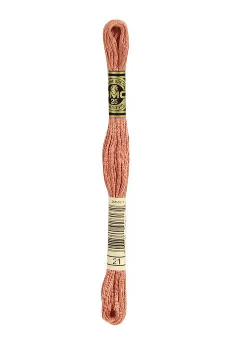 DMC Embroidery Floss 8.7yd #21 LIGHT ALIZARIN