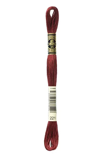 DMC Embroidery Floss 8.7yd #221 VERY DARK SHELL PINK