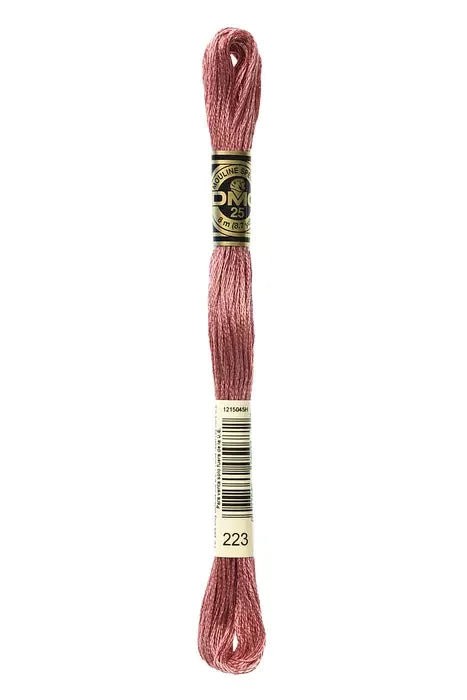 DMC Embroidery Floss 8.7yd #223 LIGHT SHELL PINK