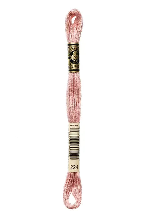 DMC Embroidery Floss 8.7yd #224 VERY LIGHT SHELL PINK
