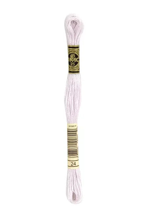 DMC Embroidery Floss 8.7yd #24 WHITE LAVENDER