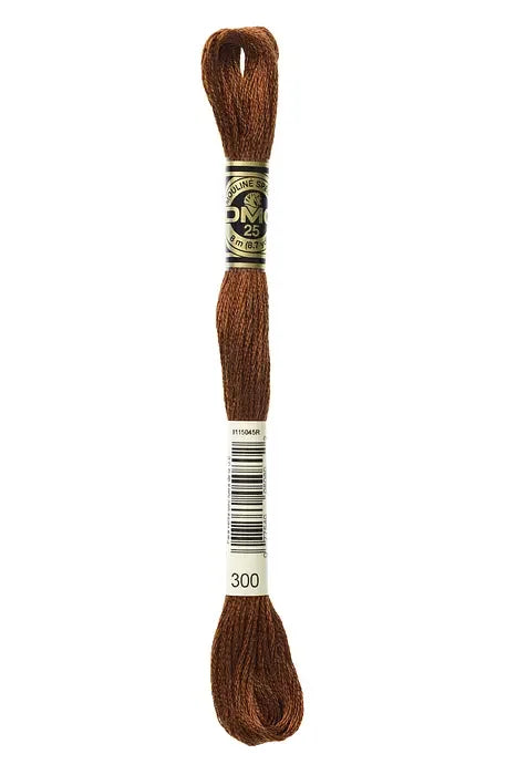 DMC Embroidery Floss 8.7yd #300 VERY DARK MAHOGANY