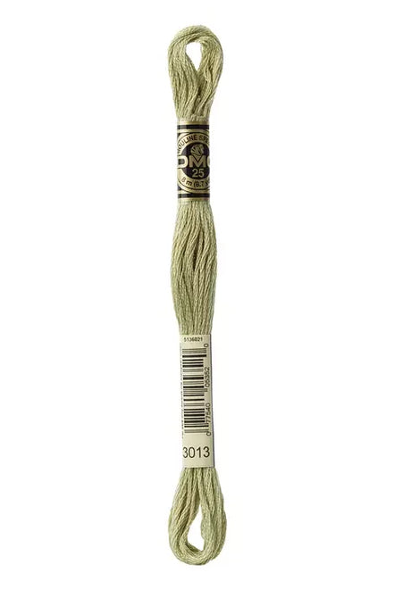 DMC Embroidery Floss 8.7yd #3013 LIGHT KHAKI GREEN