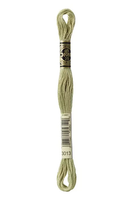 DMC Embroidery Floss 8.7yd #3013 LIGHT KHAKI GREEN