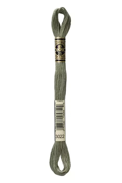 DMC Embroidery Floss 8.7yd #3022 MEDIUM BROWN GRAY