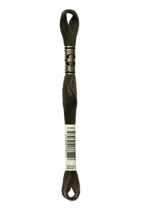 DMC Embroidery Floss 8.7yd #3031 VERY DARK MOCHA BROWN