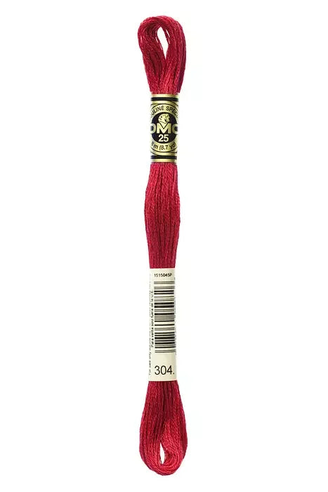 DMC Embroidery Floss 8.7yd #304 MEDIUM RED