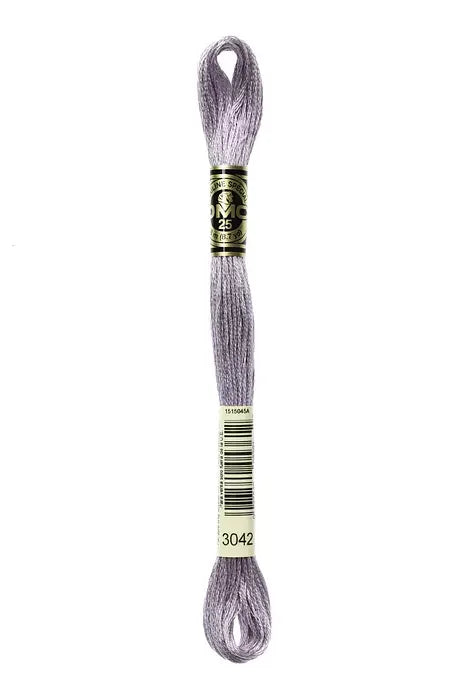 DMC Embroidery Floss 8.7yd #3042 LIGHT ANTIQUE VIOLET