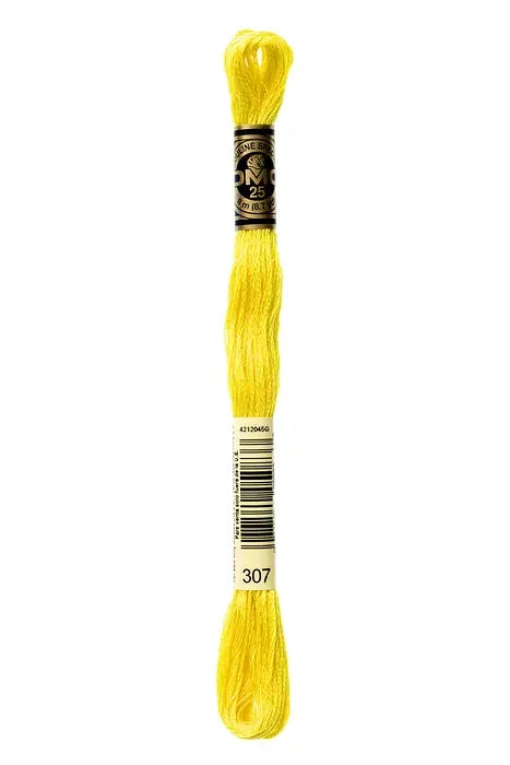DMC Embroidery Floss 8.7yd #307 LEMON