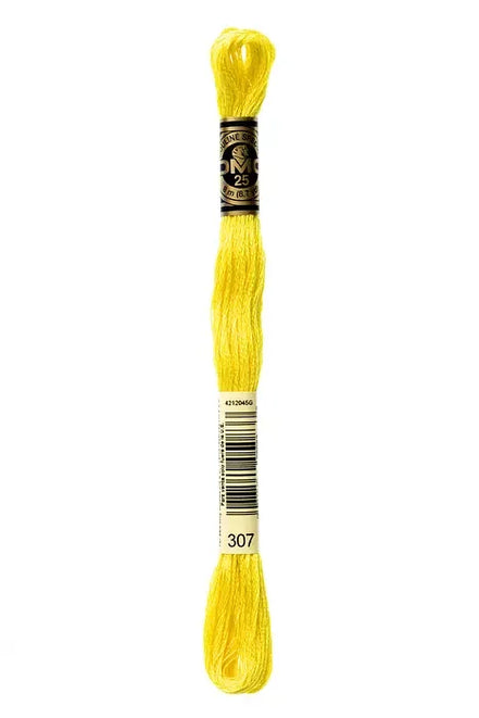 DMC Embroidery Floss 8.7yd #307 LEMON
