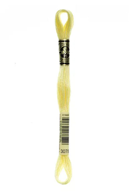 DMC Embroidery Floss 8.7yd #3078 VERY LT GOLDEN YELLOW