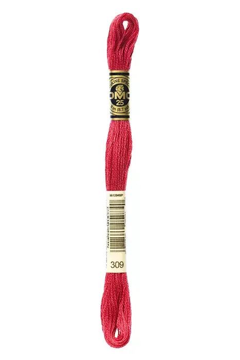 DMC Embroidery Floss 8.7yd #309 DARK ROSE