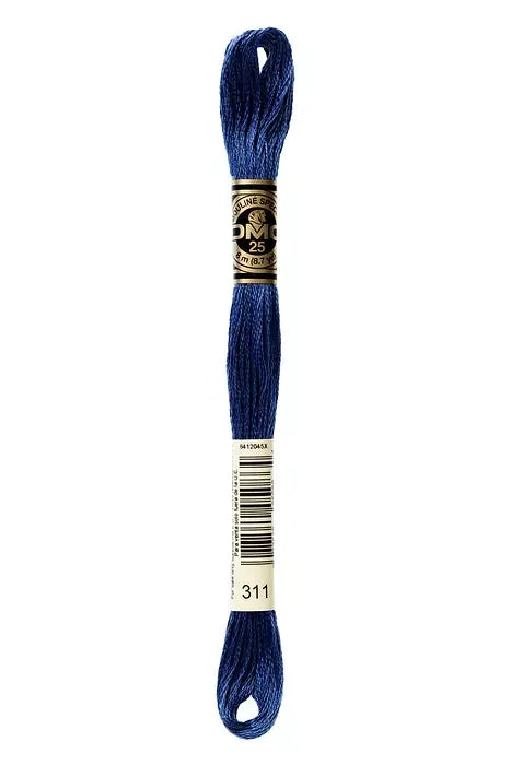 DMC Embroidery Floss 8.7yd #311 MEDIUM NAVY BLUE