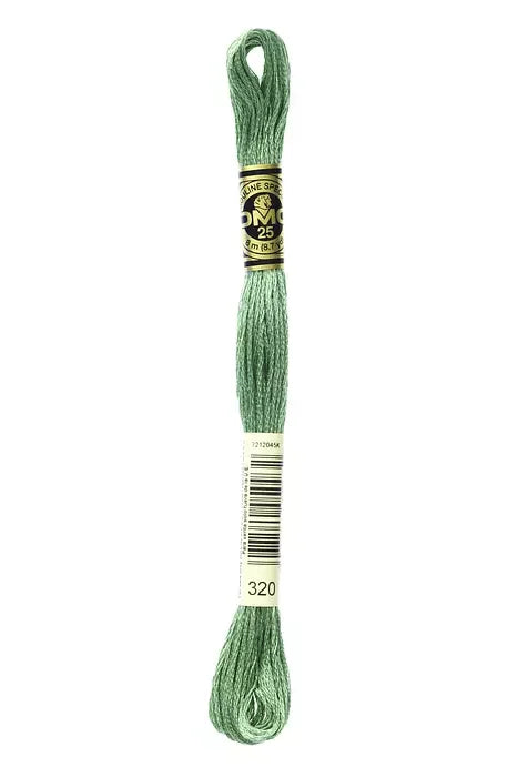 DMC Embroidery Floss 8.7yd #320 MEDIUM PISTACHIO GREEN