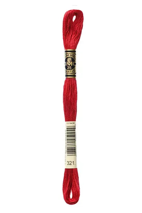 Embroidery Floss 8.7yd #321 RED