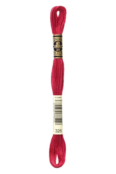 DMC Embroidery Floss 8.7yd #326 VERY DARK ROSE